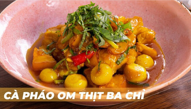 Cà pháo om thịt ba chỉ